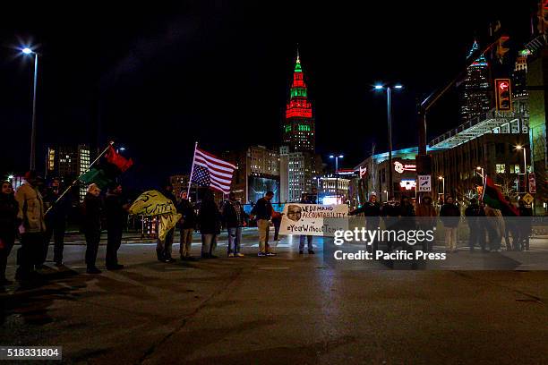 Protesters took the streets of downtown Cleveland, Ohio, the day after the local grand jury decided not to indict the officers who shot and killed...