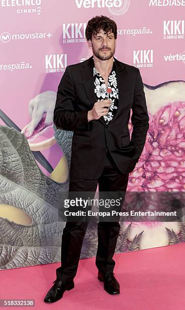 Daniel Grao attends 'Kiki, el amor se hace' premiere at Capitol cinema on March 30, 2016 in Madrid, Spain.