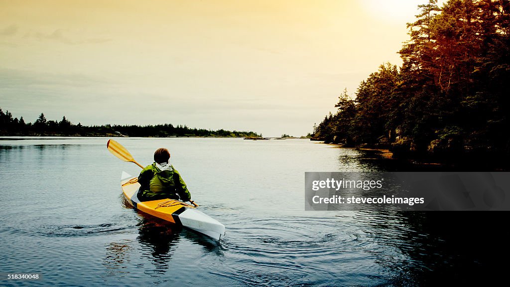 Senior Woman Kayaking