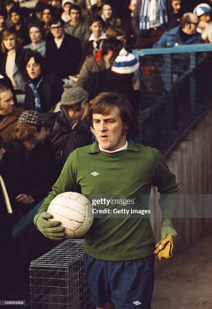 Derby County Goalkeeper Colin Boulton circa 1972