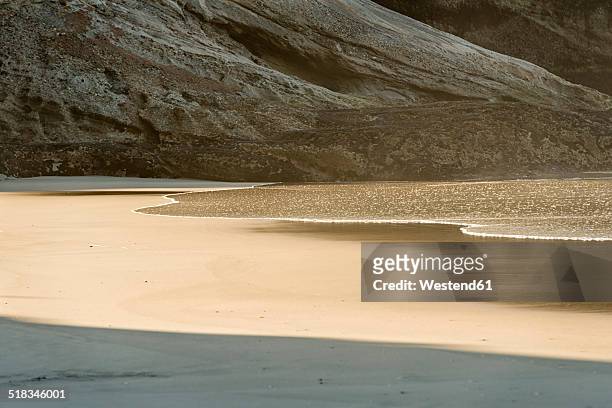 new zealand, golden bay, puponga, beach near cape farewell - puponga stock pictures, royalty-free photos & images
