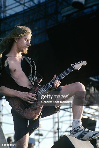 Jerry Cantrell of Alice In Chains performing at Lollapalooza in Portland, Oregon on June 20, 1993.