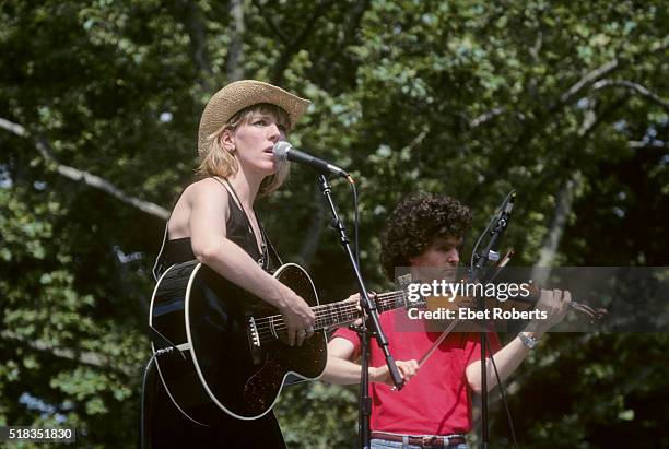 Lucinda Williams performing at Summerstage in Central Park in New York City on June 27, 1992.