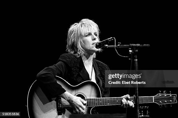 Lucinda Williams performing at a Songwriters Workshop at Radio City Music Hall in New York City on May 15, 1993.