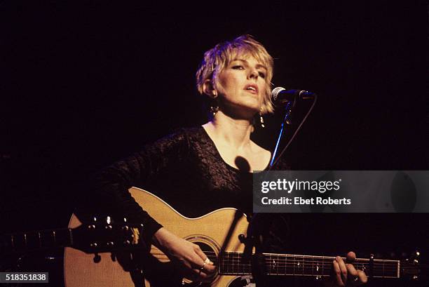 Lucinda Williams performing at a Songwriters Workshop at the Bottom Line in New York City on January 20, 1994.