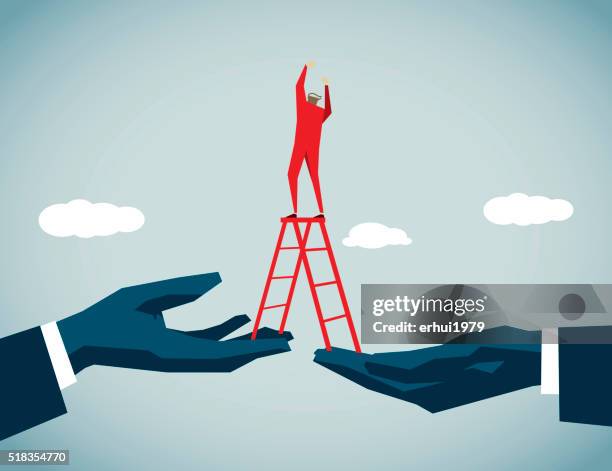bridge - hand reaching forward stock illustrations