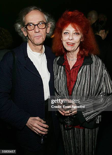 Honorees and artists Christo and Jeanne-Claude attend the third annual Urban Visionaries award dinner and auction at the Hammerstein Ballroom...
