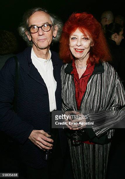 Honorees and artists Christo and Jeanne-Claude attend the third annual Urban Visionaries award dinner and auction at the Hammerstein Ballroom...