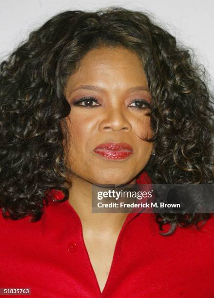 Oprah Winfrey attends the California Governor's Conference on Women and Families at the Long Beach Convention Center on December 7, 2004 in Long...