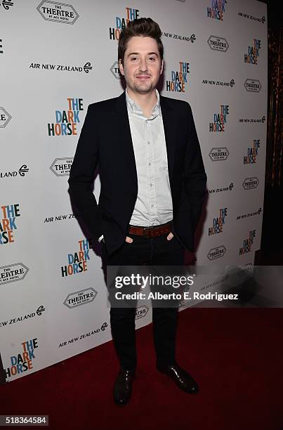 Actor Duke Johnson attends the premiere of "The Dark Horse" hosted by James Cameron at Ace Theater Downtown LA on March 30, 2016 in Los Angeles,...