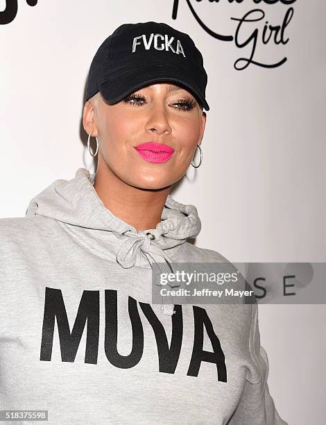 Model Amber Rose hosts a Takeover event at Dave & Busters on March 30, 2016 in Hollywood, California.