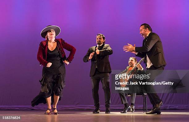 Spanish Flamenco dancer La Lupi performs, with her company, at the World Music Institute's 'Festival Ay! Mas Flamenco' event at Symphony Space, New...