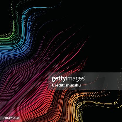 Abstract Technology Wave Stripe Pattern Background High-Res Vector ...