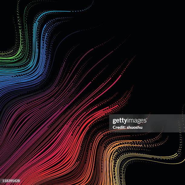 Abstract Technology Wave Stripe Pattern Background High-Res Vector ...