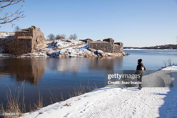 travel and adventure - suomenlinna stock pictures, royalty-free photos & images