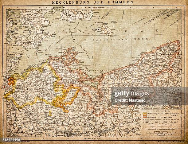 Mecklenburg E Pomeraniapolandkgm, Foto de stock
