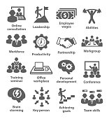 Business management icons. Pack 11.