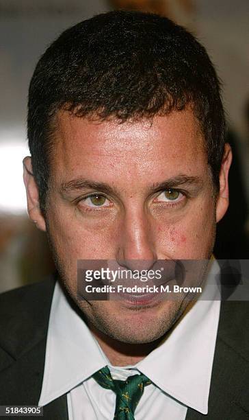 Actor Adam Sandler attends the film premiere of "Spanglish" at the Mann Village Theater on December 9, 2004 in Westwood, California.