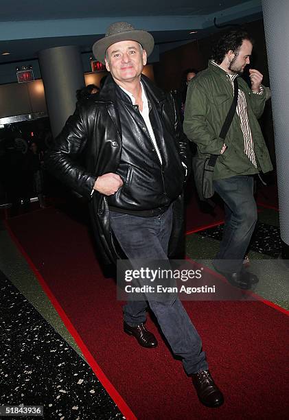 Actor Bill Murray attends "The Life Aquatic With Steve Zissou" premiere after party at Roseland Ballroom December 9, 2004 in New York City.