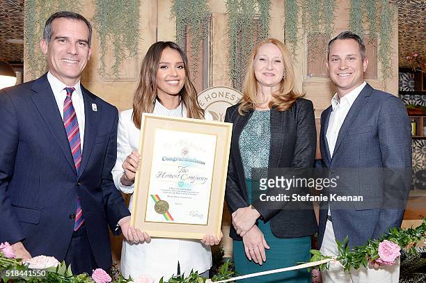 The Honest Company hosted a conversation with Founder Jessica Alba and First Lady of Los Angeles, Amy Elaine Wakeland, for the Getty House...