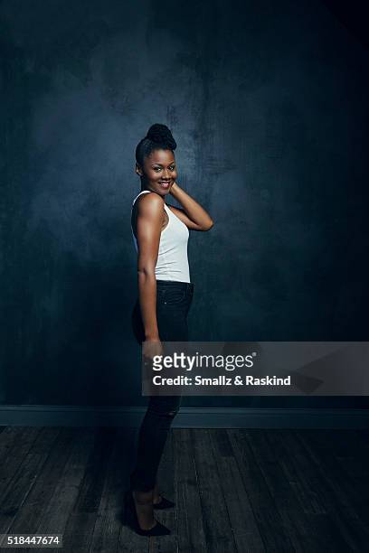 Emayatzy Corinealdi poses for a portrait in the Getty Images SXSW Portrait Studio Powered By Samsung on March 13, 2016 in Austin, Texas.
