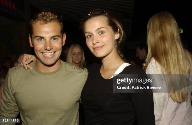 Daniel Macpherson + Cheyenne Tozzi at the launch of the new season 's range of sunglasses by Australian designers such as Morrissey, Fiorelli, Oroton...