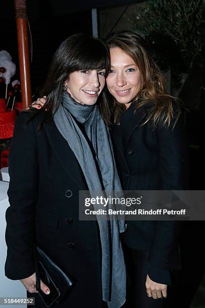 Albane Cleret and Actress laura Smet attend the 'Guy Bourdin - Portraits' - Exhibition Opening and Cocktail at Studio des Acacias on March 31, 2016...