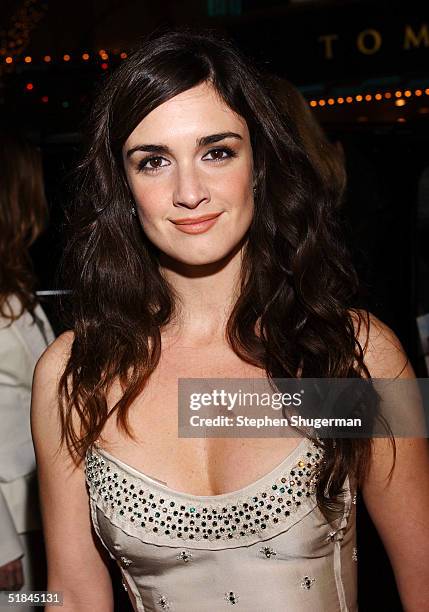 Actress Paz Vega attends the Los Angeles premiere of Columbia Pictures "Spanglish" at the Mann Village Theater on December 9, 2004 in Westwood,...