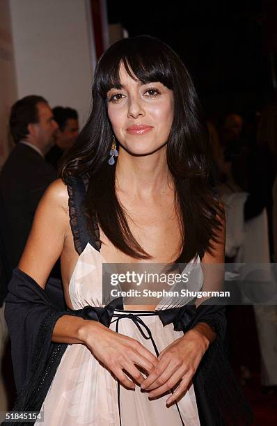 Actress Cecilia Suarez attends the Los Angeles premiere of Columbia Pictures "Spanglish" at the Mann Village Theater on December 9, 2004 in Westwood,...