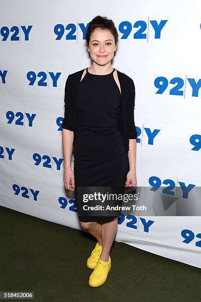 Tatiana Maslany attends An Evening with the Cast & Co-Creator of "Orphan Black" at 92nd Street Y on March 31, 2016 in New York City.