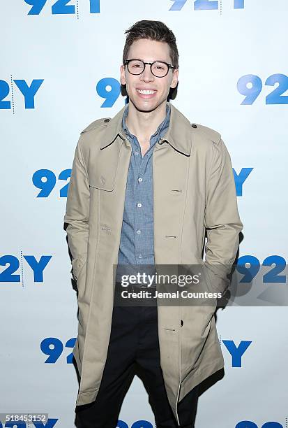 Actor Jordan Gavaris attends An Evening With The Cast & Co-Creator Of "Orphan Black" at 92nd Street Y on March 31, 2016 in New York City.