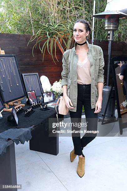 Louise Roe attends Imagine Vince Camuto Launch Event at the Home of The A List's Ashlee Margolis on March 31, 2016 in Beverly Hills, California.