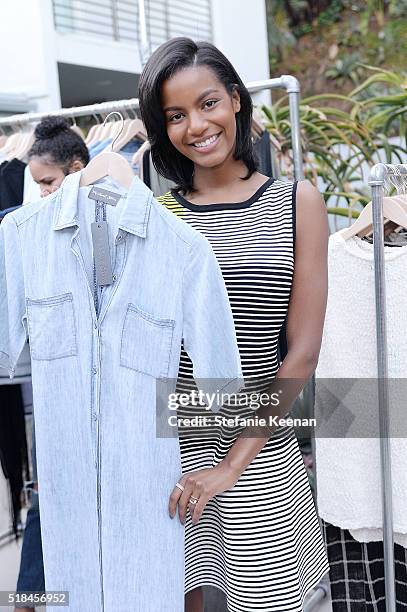 Ebonee Davis attends Imagine Vince Camuto Launch Event at the Home of The A List's Ashlee Margolis on March 31, 2016 in Beverly Hills, California.