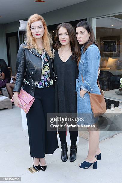 Kelly Oxford, Marla Sokoloff and Lindsay Sloane attend Imagine Vince Camuto Launch Event at the Home of The A List's Ashlee Margolis on March 31,...