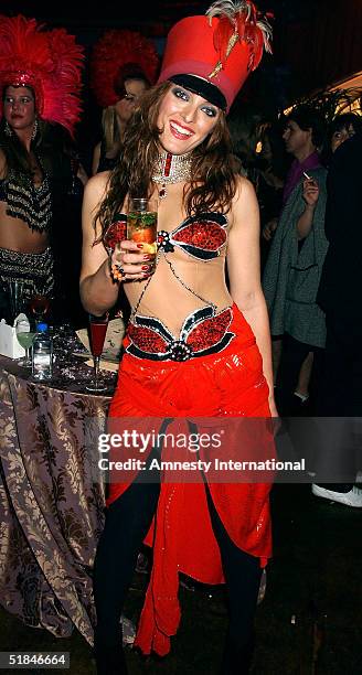 Designer Alice Temperley attends the "Amnesty International - VIP Burlesque Party" at Canvas on November 25, 2004 in London, England. Thrown by major...