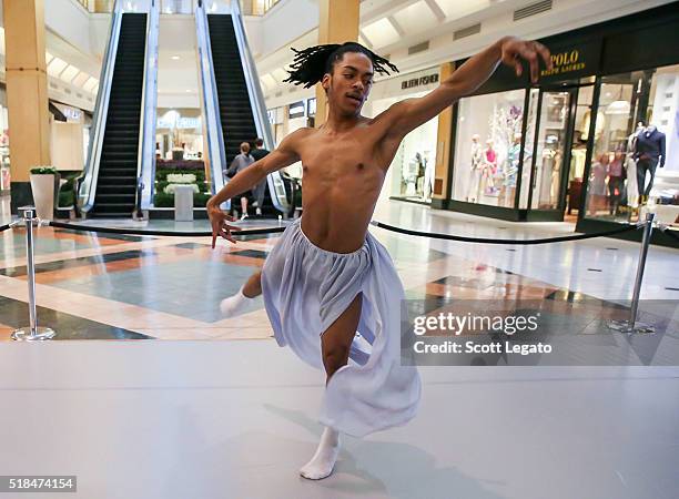 Javon Jones performs during the Max Mara Troy And YoungArts Celebrates Javon Jones event at Max Mara Somerset Collection on March 31, 2016 in Troy,...