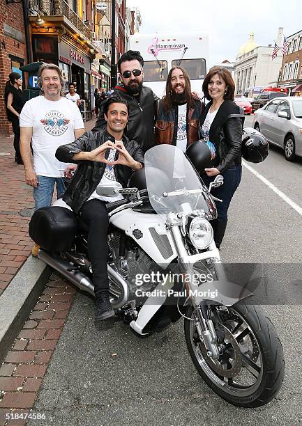 Billy Hausler, Kiehl's rider, actor Gilles Marini, Chris Salgardo, President, Kiehl's USA,Michael Lastoria, Co-founder and CEO, &pizza, and Dr....