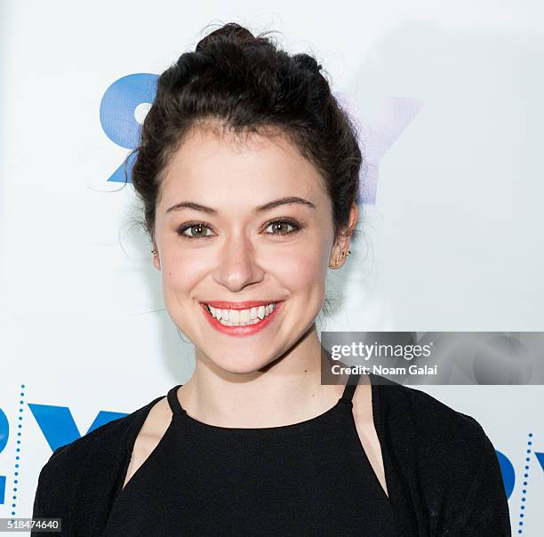 Actress Tatiana Maslany attends 92nd Street Y's "Orphan Black" panel at 92nd Street Y on March 31, 2016 in New York City.