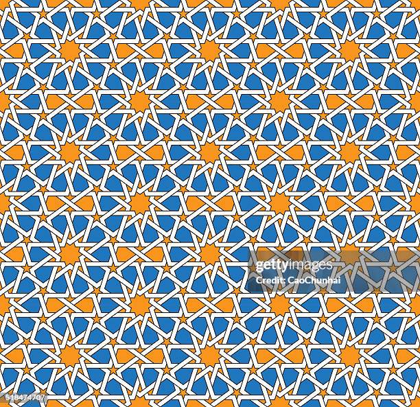 Islamic Tile Pattern Vector Islamic Tile Patterns High Res Illustrations - Getty Images