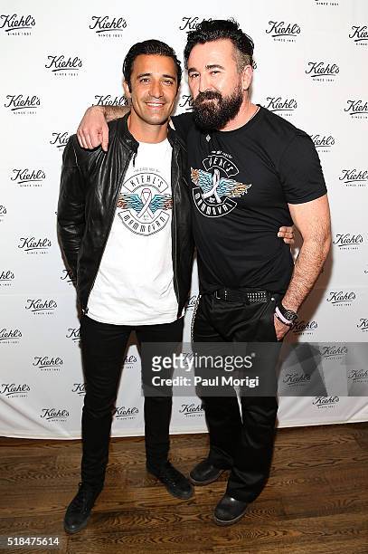 Actor Gilles Marini and Chris Salgardo, President, Kiehl's USA,pose for a photo at the Kiehl's LifeRide for the Mammovan Georgetown DC Finale at the...