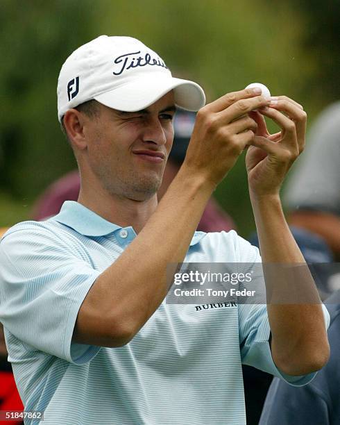 Adam Scott of Australia in action during day three of the Mastercard Masters at Huntingdale December 11, 2004 in Melbourne, Australia.