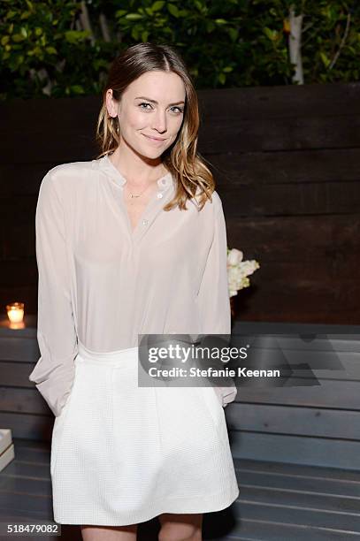 Jessica Stroup attends Imagine Vince Camuto Launch Event at the Home of The A List's Ashlee Margolis on March 31, 2016 in Beverly Hills, California.