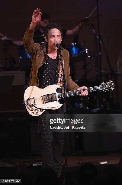 Jakob Dylan performs "Heroes" onstage at Michael Dorf Presents - The Music of David Bowie at Carnegie Hall at Carnegie Hall on March 31, 2016 in New...
