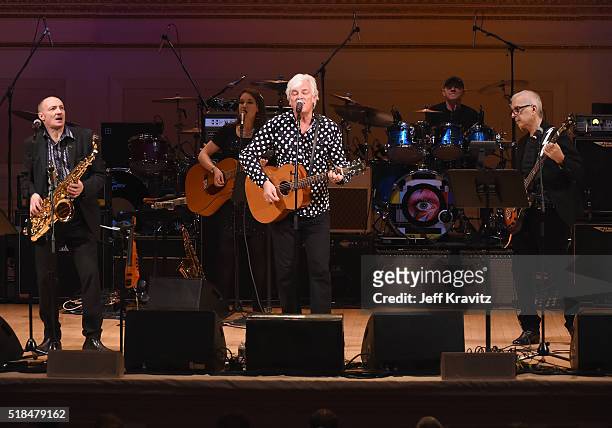 Robyn Hitchcock performs "Soul Love" onstage at Michael Dorf Presents - The Music of David Bowie at Carnegie Hall at Carnegie Hall on March 31, 2016...