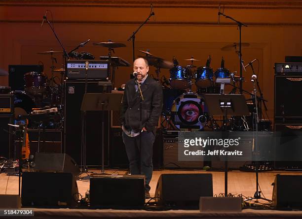 Michael Dorf speaks onstage at Michael Dorf Presents - The Music of David Bowie at Carnegie Hall at Carnegie Hall on March 31, 2016 in New York City.