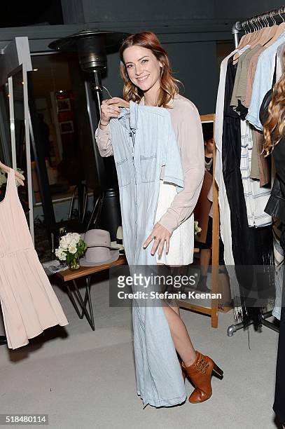 Jessica Stroup attends Imagine Vince Camuto Launch Event at the Home of The A List's Ashlee Margolis on March 31, 2016 in Beverly Hills, California.