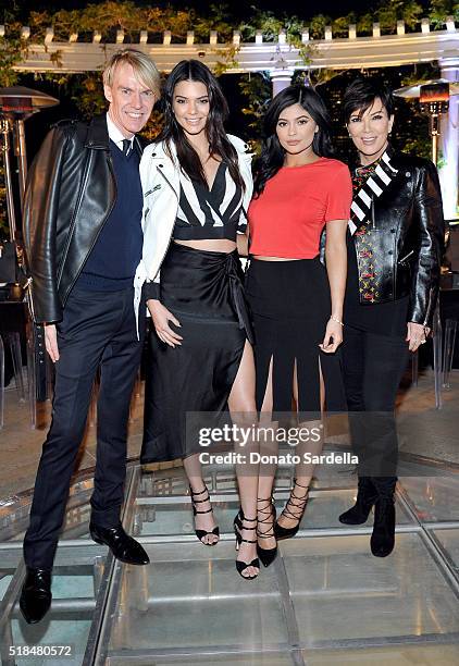 Fashion Director and SVP at Neiman Marcus Ken Downing, Kendall Jenner, Kylie Jenner, and Kris Jenner attend as Neiman Marcus celebrates the exclusive...