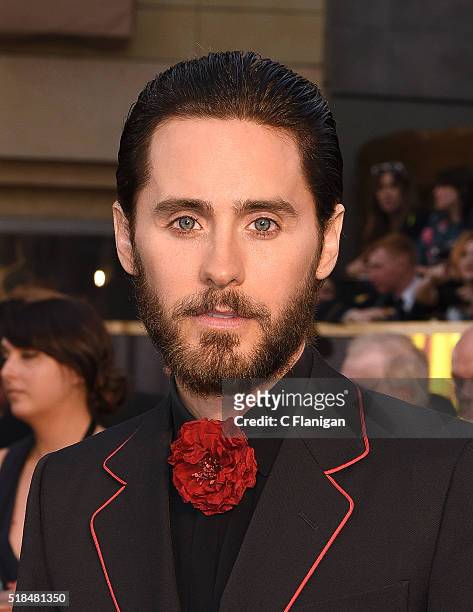 Jared Leto attends the 88th Annual Academy Awards at Hollywood & Highland Center on February 28, 2016 in Hollywood, California.