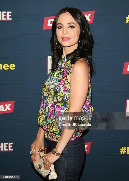 Actress Eliza Dushku attends the premiere of Cinemax's 'Banshee' 4th Season at UTA on March 31, 2016 in Beverly Hills, California