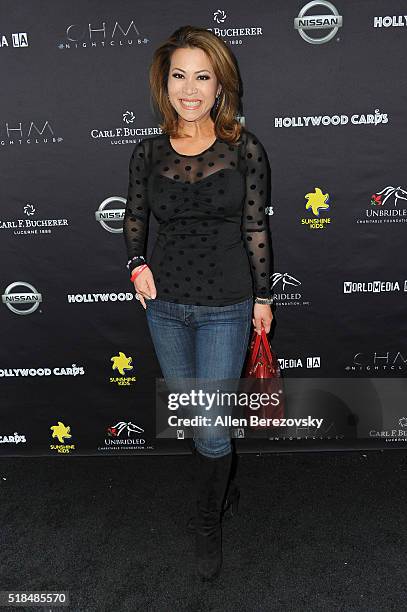 Anchor Leyna Nguyen attends the 2nd Annual Hollywood Cares Poker Invitational at OHM Nightclub on March 31, 2016 in Hollywood, California.